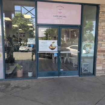 Cafe Daldal - Front entrance with signage above door - Desserts Near Me - Fresno, California Cafe Daldal - Front entrance with signage above door - Desserts Near Me - Fresno, California
