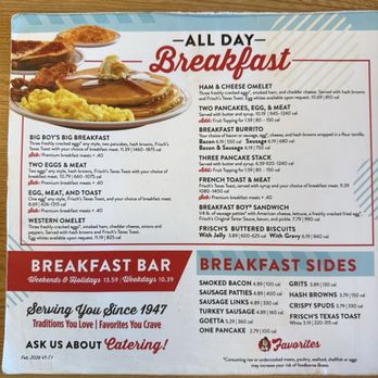 Frisch's Big Boy - Menu 1 - Diners Near Me - Cincinnati, Ohio Frisch's Big Boy - Menu 1 - Diners Near Me - Cincinnati, Ohio