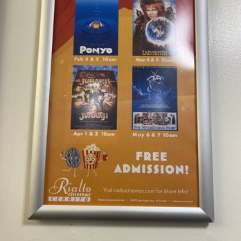Rialto Cinemas Cerrito - Check out Rialto Family Matinees - their monthly event where you can bring your fam to watch a movie at their theater for free! - Cinema Near Me - El Cerrito, California Rialto Cinemas Cerrito - Check out Rialto Family Matinees - their monthly event where you can bring your fam to watch a movie at their theater for free! - Cinema Near Me - El Cerrito, California