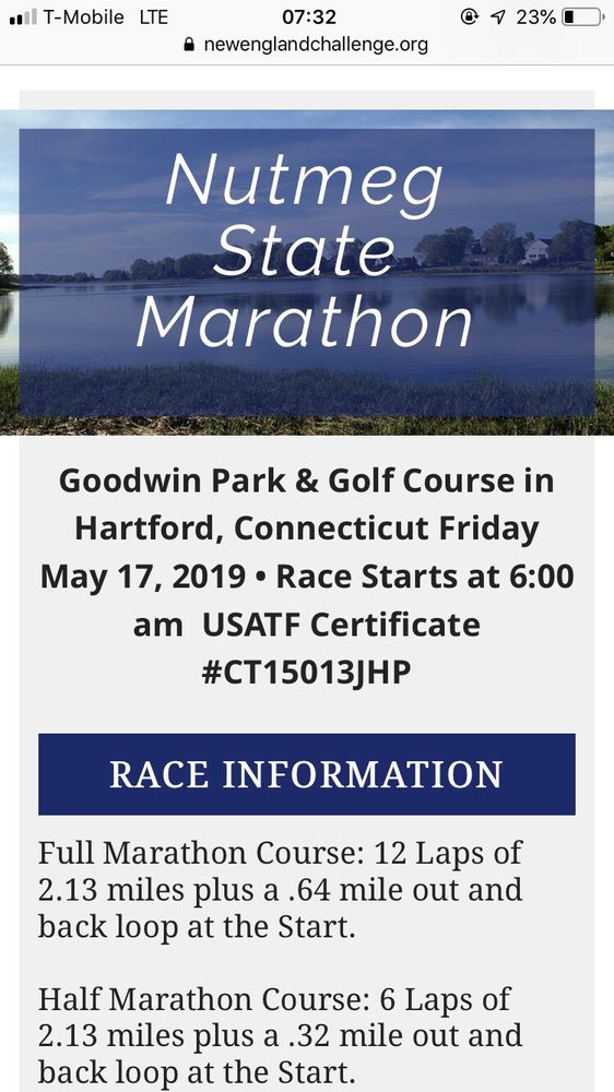 NUTMEG MARATHON 1130 Maple Ave, Hartford, Connecticut Races
