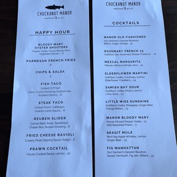 Chuckanut Manor Seafood & Grill - Seafood Near Me - Bow, Washington Chuckanut Manor Seafood & Grill - Seafood Near Me - Bow, Washington