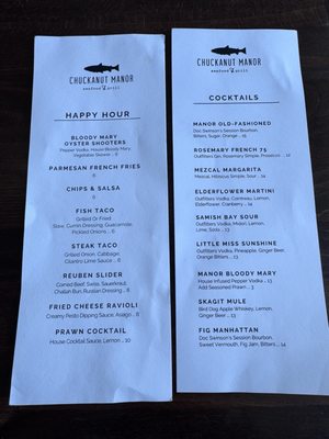 Menu photo 2 Chuckanut Manor Seafood & Grill Bow, WA