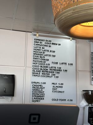 Menu photo 1 Coco Bloom Coffee Dana Point, CA