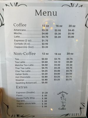 Menu photo 2 Vagabond Coffee Centralia, WA Menu photo 2 Vagabond Coffee Centralia, WA