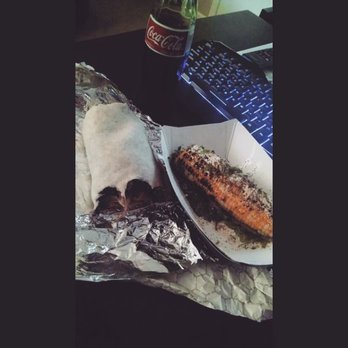 Lloyd Taco Trucks - Pork burrito no cabbage, krazy corn, and natural sugar Coca-Cola.  I hit the truck up near my apartment after work and took it home! - Food Trucks Near Me