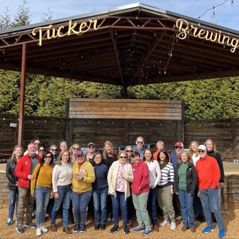 Tucker Brewing Company - Outside at Tucker Brewing Co - Beer Tours Near Me - Tucker, Georgia