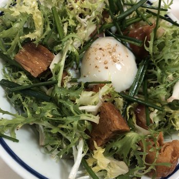Petit Trois - Frisée Lardon salad - French Near Me - Sherman Oaks, California Petit Trois - Frisée Lardon salad - French Near Me - Sherman Oaks, California