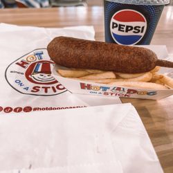 Hot Dog On A Stick - Kids hot dog on a stick meal combo