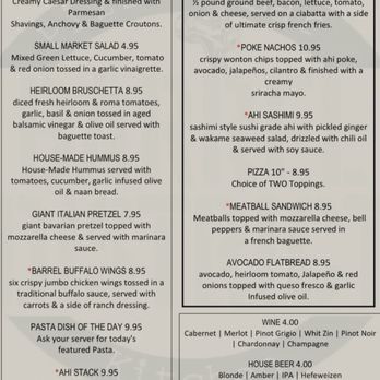 Barrel District - Menu - Pizza Near Me - Cathedral City, California Barrel District - Menu - Pizza Near Me - Cathedral City, California