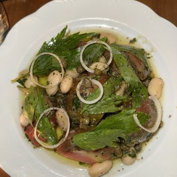 Lord's - Heirloom tomato salad with butter beans & bagnat vert - British Near Me - New York, New York