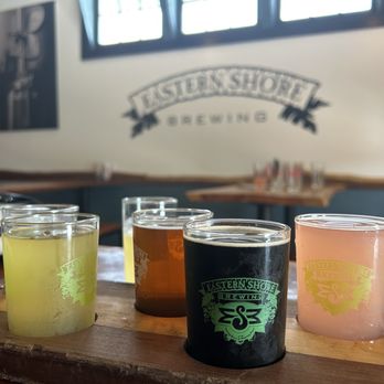 Eastern Shore Brewing - Flight of beer - Breweries Near Me - Saint Michaels, Maryland