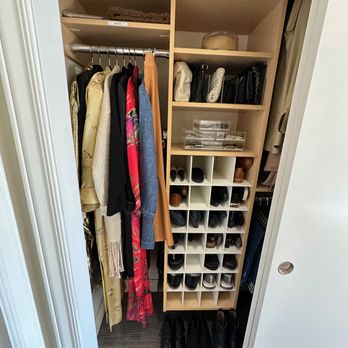 Sorted Spaces - Shoes in closet made more accessible - Home Organization Near Me Sorted Spaces - Shoes in closet made more accessible - Home Organization Near Me