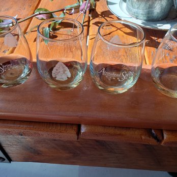 Arrowhead Spring Vineyards - White wine flight - Wineries Near Me - Lockport, New York
