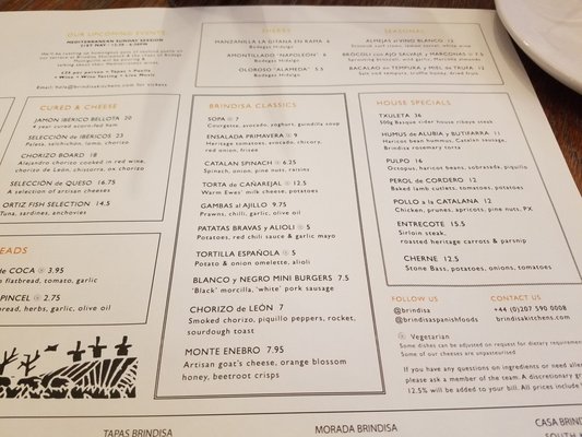 Menu photo 2 Casa Brindisa London, XGL