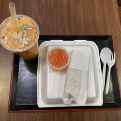 Bahay Kubo Ridgecrest - Thai tea, lumpia, and pancit for here.