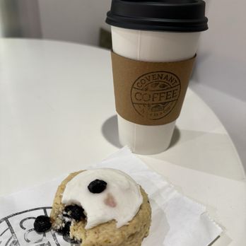 Covenant Coffee - Blue berry lemon scone and lavender vanilla latte - Coffee & Tea Near Me - Bakersfield, California Covenant Coffee - Blue berry lemon scone and lavender vanilla latte - Coffee & Tea Near Me - Bakersfield, California