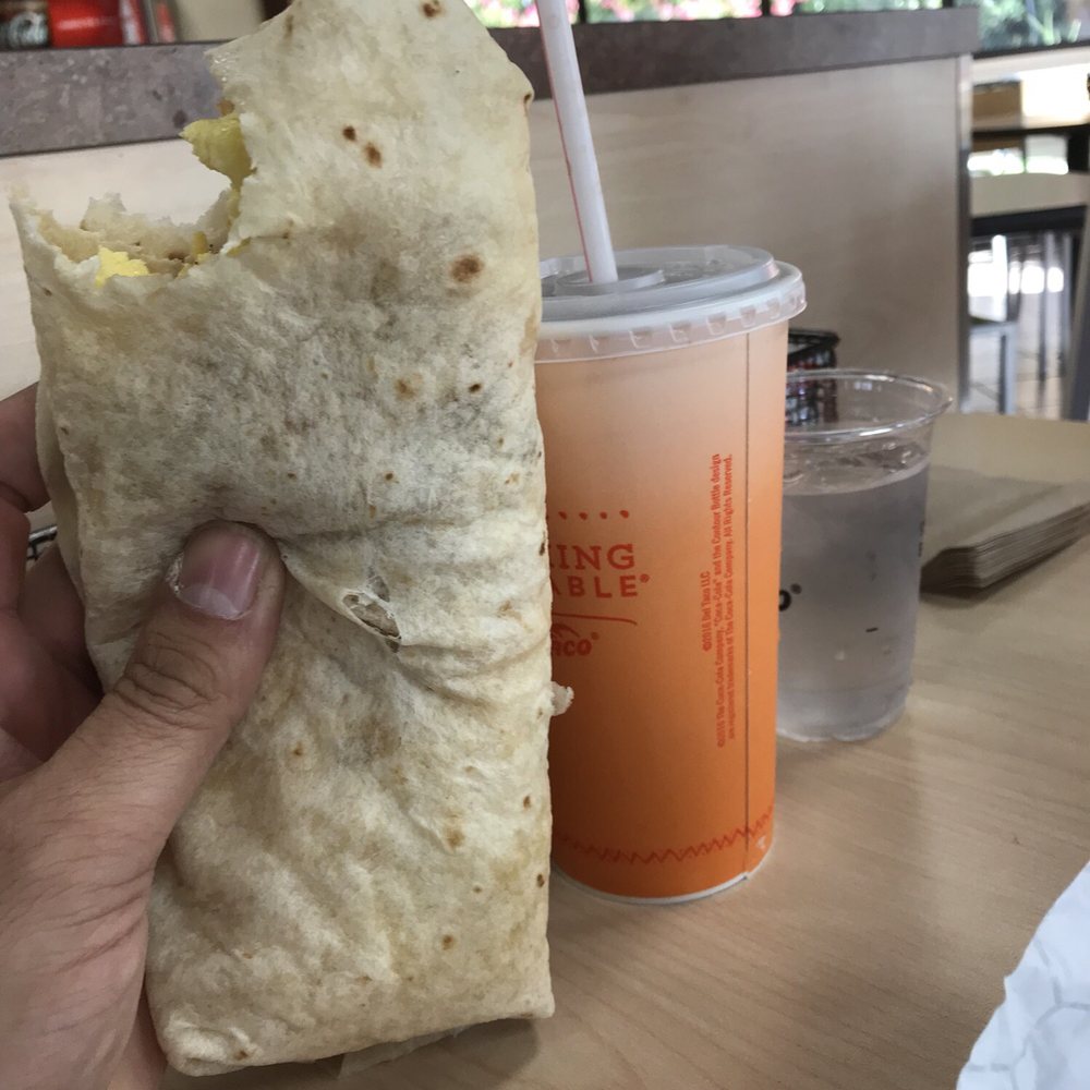 Del Taco - Awesome epic Bacon Breakfast Burrito - Mexican Near Me - Visalia, California Del Taco - Awesome epic Bacon Breakfast Burrito - Mexican Near Me - Visalia, California