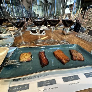 Priest Ranch - Bacon pairing... delicious! - Wine Tasting Room Near Me - Yountville, California Priest Ranch - Bacon pairing... delicious! - Wine Tasting Room Near Me - Yountville, California