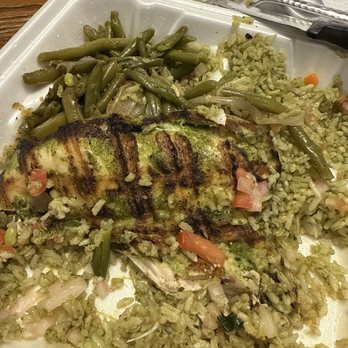 Canastas Chicken - Chicken Cilantro with Green Rice and Green Beans - Peruvian Near Me - Henrico, Virginia