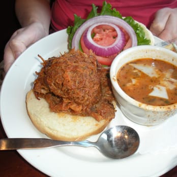 Great Dane Pub & Brewing - bbq pork sandwich w/ brown ale & onion soup - American Near Me - Madison, Wisconsin