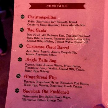 Miracle in Miami - Menu - Cocktail Bars Near Me - Miami, Florida