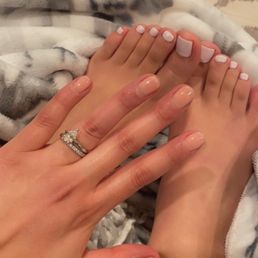 Gel manicure and pedicure