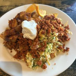 Tortilla Scramble with chorizo