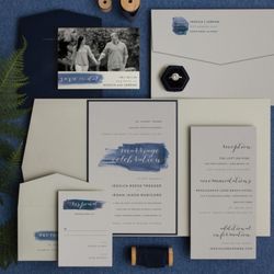 Just Write Stationery & Spiritwear - Envelopments papers to custom create your wedding invitation ensemble.