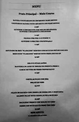 Menu photo 4 Gunther Olhão, 08