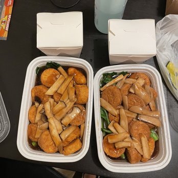 Chi Cafe - Japanese Tofu with King Mushroom $11.50 each (take out with free rice) - Hong Kong Style Cafe Near Me - Chicago, Illinois