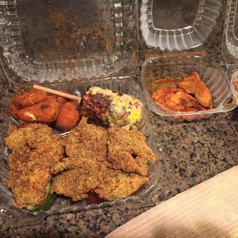 Bell's BBQ - S&P catfish and BBQ catfish w/ Chz corn cob and buffalo cauliflower! - Barbeque Near Me - Henderson, Nevada