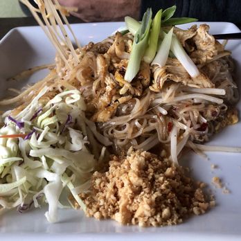 Coconut Thai - Pad Thai with chicken - yum - Thai Near Me - Issaquah, Washington