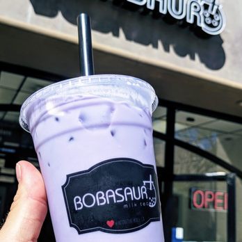 Bobasaur - taro milk tea - Bubble Tea Near Me - Huntington Beach, California Bobasaur - taro milk tea - Bubble Tea Near Me - Huntington Beach, California