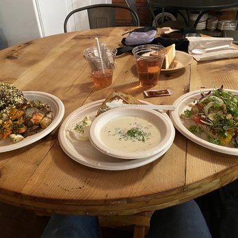 Philosophy Café - Grilled eggplant daily special, clam chowder, citrus salad - Salad Near Me - Sierraville, California