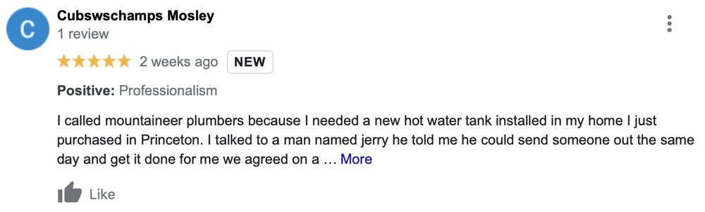 Slide of Mountaineer Plumbers