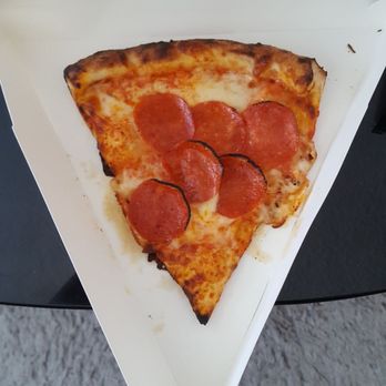 Sampa's Pizza - $4 slice. Where's the rest of it??! Thing is bite size. - Pizza Near Me - Lomita, California Sampa's Pizza - $4 slice. Where's the rest of it??! Thing is bite size. - Pizza Near Me - Lomita, California