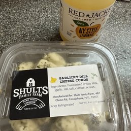 Red jacket lemonade and cheese curds