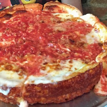Emmett's - Signature Deep Dish Pizza with a Caramelized Cheese Crust - American Near Me - New York, New York