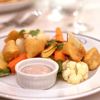 Kristines - Légumes de saison ($16) – seasonal vegetables with panisse & vegan aioli sauce - French Near Me - Princeton, New Jersey Kristines - Légumes de saison ($16) – seasonal vegetables with panisse & vegan aioli sauce - French Near Me - Princeton, New Jersey