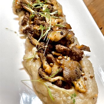 Farow - King Trumpet Mushroom - New American Near Me - Niwot, Colorado