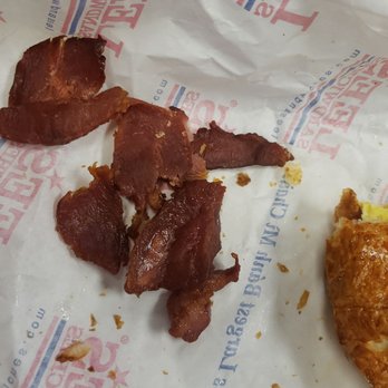 Lee's Sandwiches - This is their bacon. It's more like beef jerky, can't bite through it while eating 86. Bacon, Egg and Cheese Croissant - Sandwiches Near Me - Cypress, California