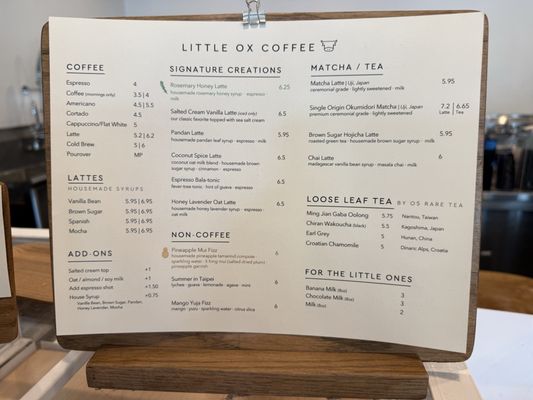 Menu photo 6 Little Ox Coffee Fullerton, CA Menu photo 6 Little Ox Coffee Fullerton, CA