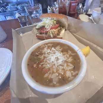 The Parish Cafe - Half oyster po'boy & gumbo bowl - Cajun/Creole Near Me - Healdsburg, California The Parish Cafe - Half oyster po'boy & gumbo bowl - Cajun/Creole Near Me - Healdsburg, California