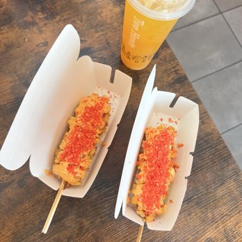 Two Hands Fresh Corn Dogs - Potato Dog - Hot Dogs Near Me - Sugar Land, Texas Two Hands Fresh Corn Dogs - Potato Dog - Hot Dogs Near Me - Sugar Land, Texas
