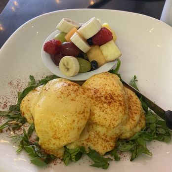 Orange Cafe Bistro - Veggie Benedict eggs this is great for egg lovers - Breakfast & Brunch Near Me - Orange, California
