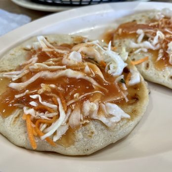 Las Pupusas Restaurant - Pupusas with curtido and salsa - Mexican Near Me - Las Vegas, Nevada