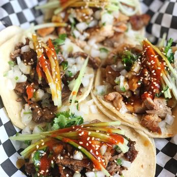 Bom Bom Grill - Tacos were spicy and yummy - Asian Fusion Near Me - Bellflower, California
