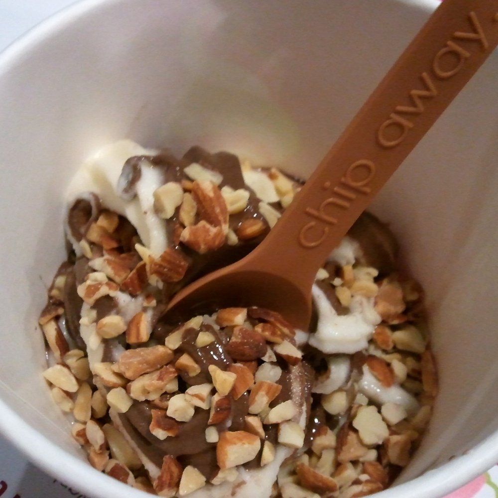 Menchie's - Chocolate and Vanilla Swirl with Chopped Pecans - Ice Cream & Frozen Yogurt Near Me - El Cajon, California
