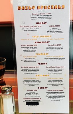 Menu photo 8 El Camino Real Winston-salem, NC