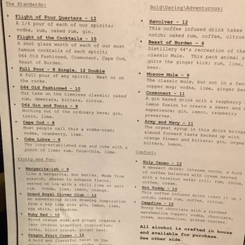 Distillery 64 - Cocktails menu - Distilleries Near Me - New Albany, Indiana Distillery 64 - Cocktails menu - Distilleries Near Me - New Albany, Indiana